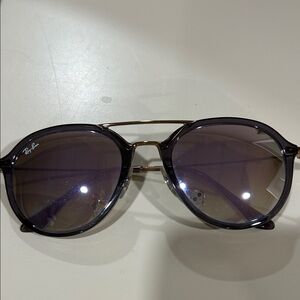 Ray-Ban Gold and Black Sunglasses